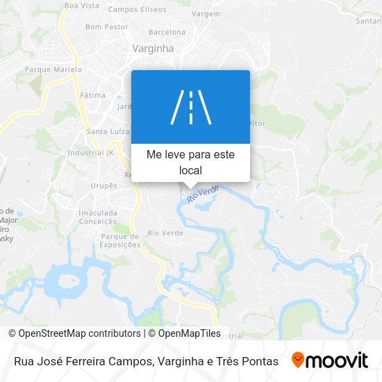 Rua José Ferreira Campos mapa