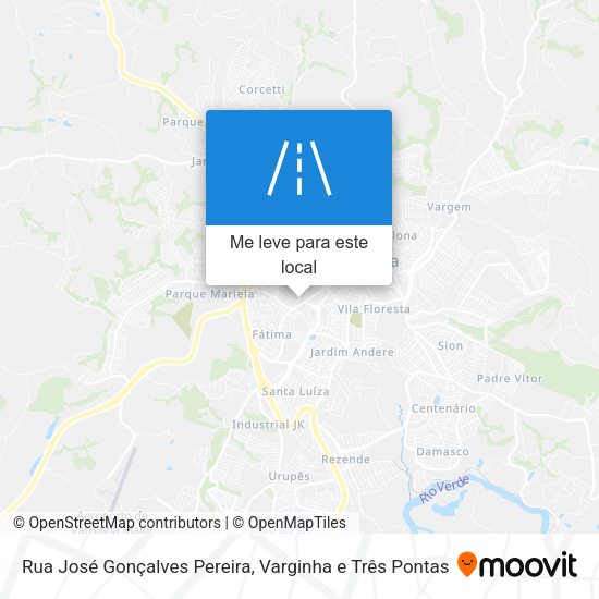Rua José Gonçalves Pereira mapa