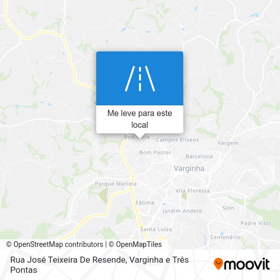Rua José Teixeira De Resende mapa