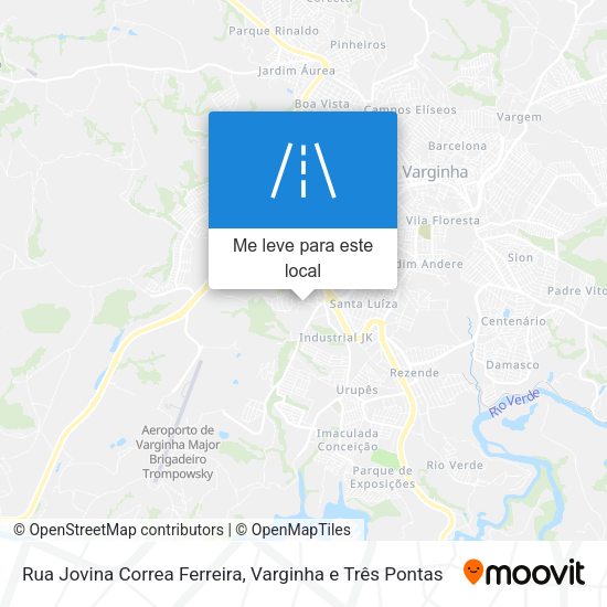 Rua Jovina Correa Ferreira mapa