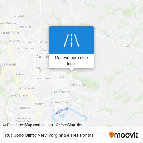 Rua João Olinto Nery mapa
