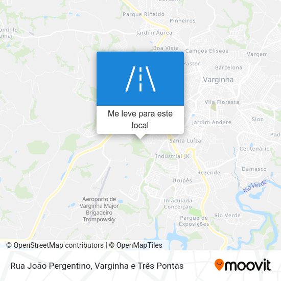 Rua João Pergentino mapa