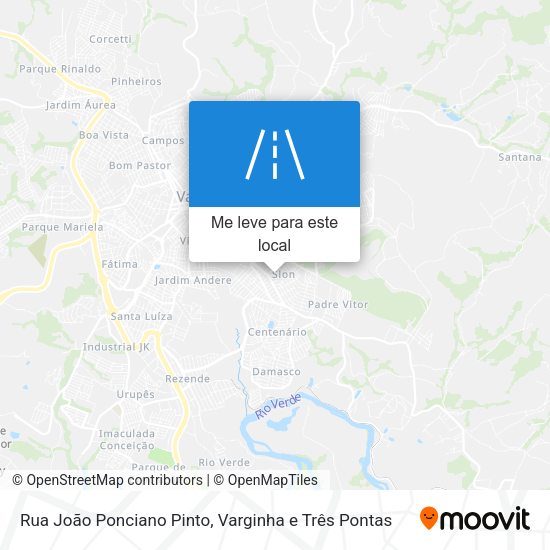 Rua João Ponciano Pinto mapa