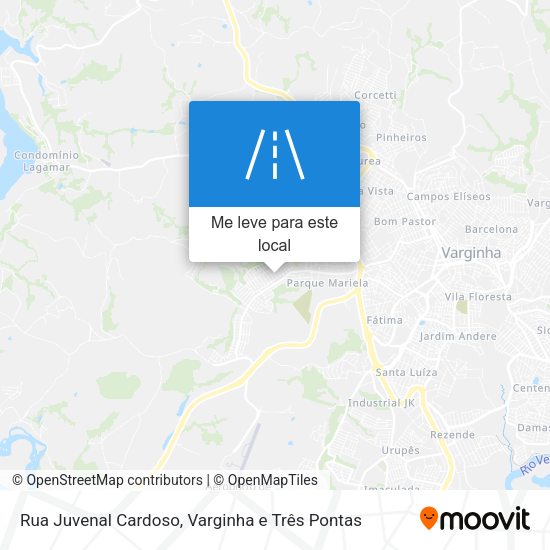 Rua Juvenal Cardoso mapa