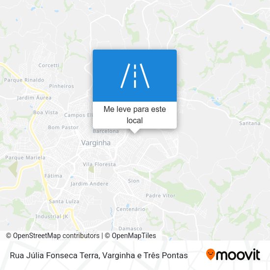 Rua Júlia Fonseca Terra mapa