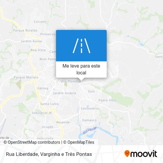 Rua Liberdade mapa