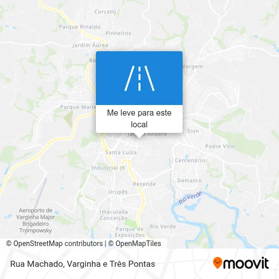 Rua Machado mapa