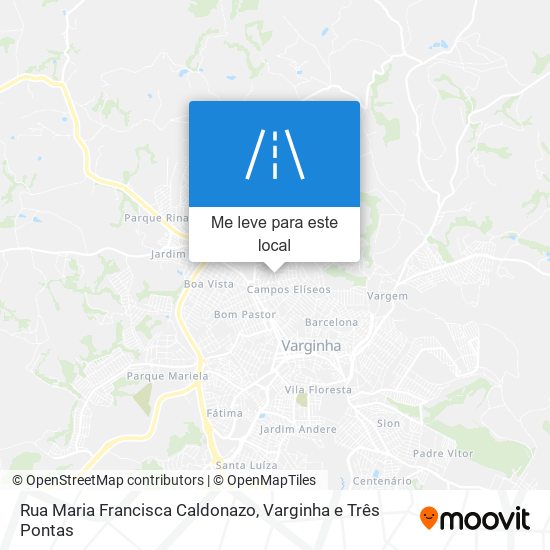 Rua Maria Francisca Caldonazo mapa