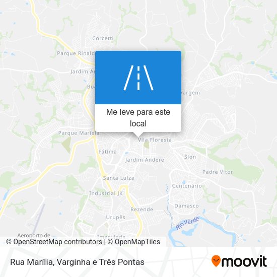 Rua Marília mapa