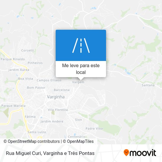 Rua Miguel Curi mapa