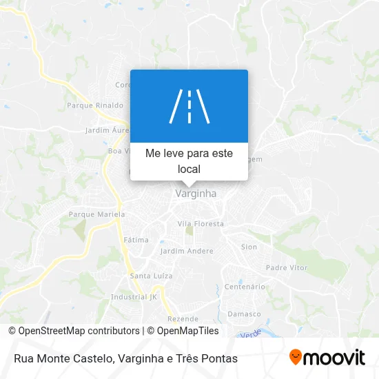 Rua Monte Castelo mapa