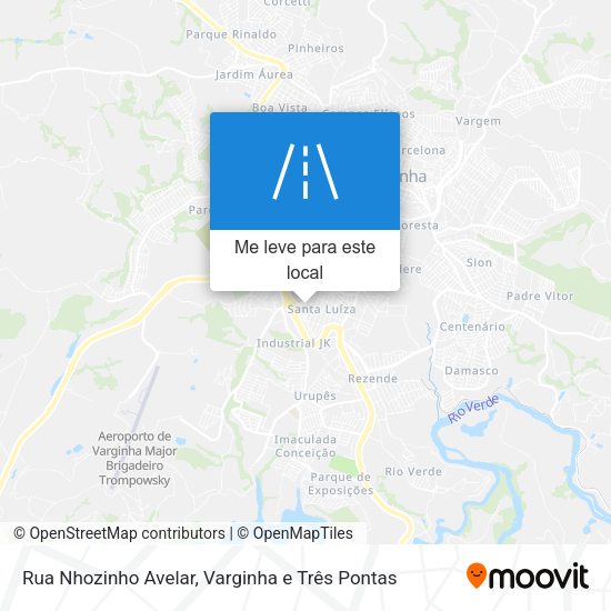 Rua Nhozinho Avelar mapa
