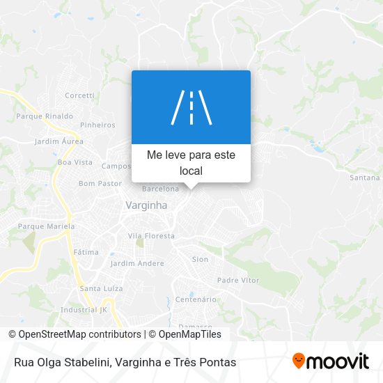 Rua Olga Stabelini mapa