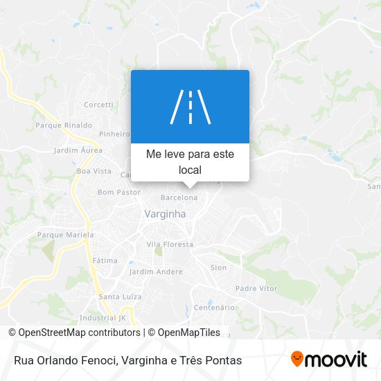 Rua Orlando Fenoci mapa