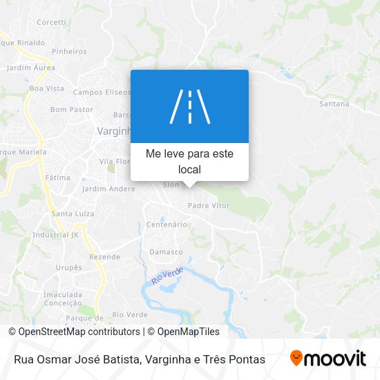 Rua Osmar José Batista mapa