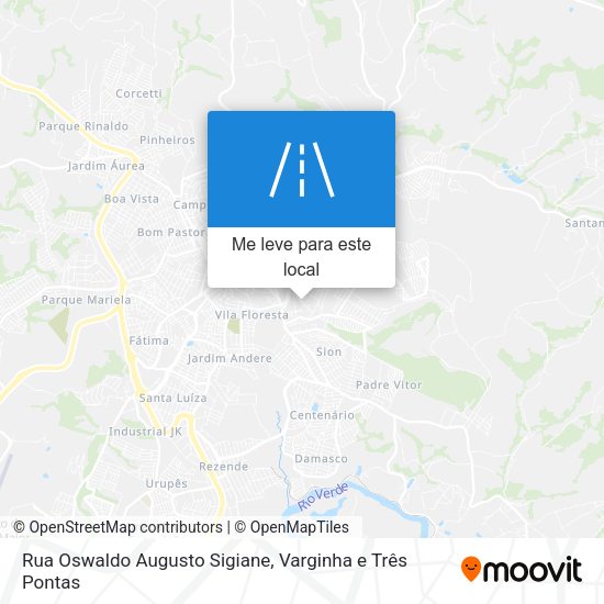 Rua Oswaldo Augusto Sigiane mapa