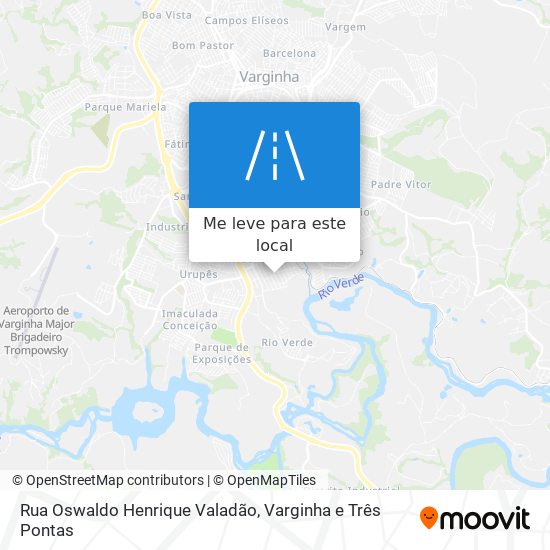 Rua Oswaldo Henrique Valadão mapa