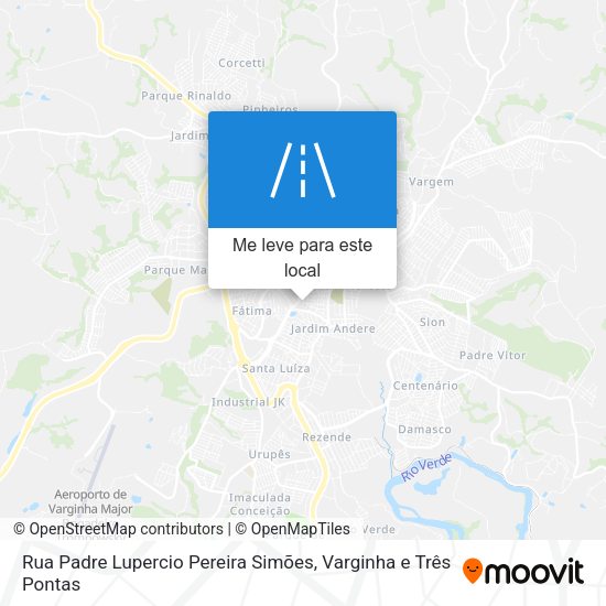 Rua Padre Lupercio Pereira Simões mapa