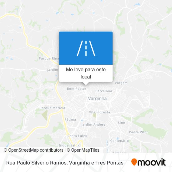 Rua Paulo Silvério Ramos mapa