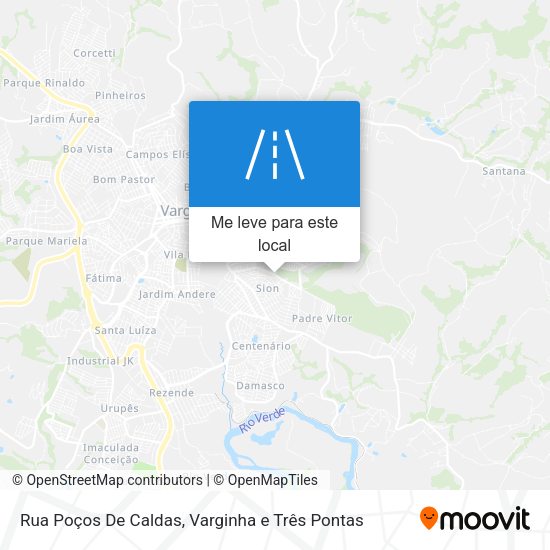 Rua Poços De Caldas mapa