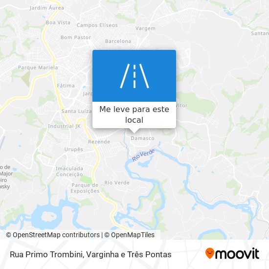 Rua Primo Trombini mapa