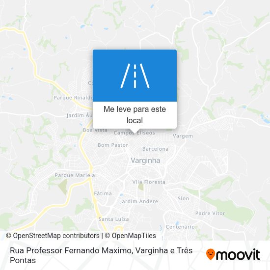 Rua Professor Fernando Maximo mapa