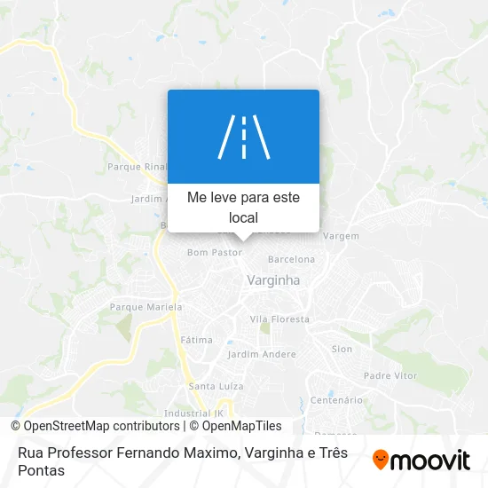 Rua Professor Fernando Maximo mapa