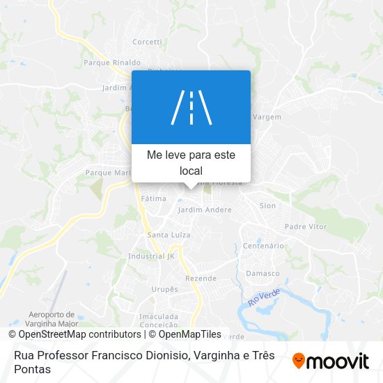Rua Professor Francisco Dionisio mapa