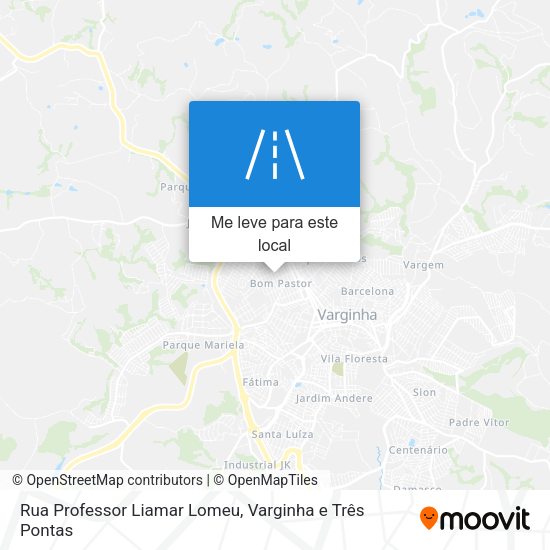 Rua Professor Liamar Lomeu mapa