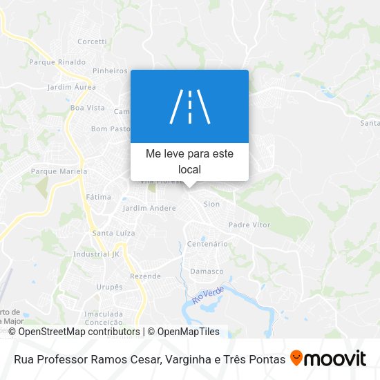 Rua Professor Ramos Cesar mapa