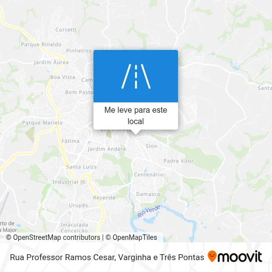 Rua Professor Ramos Cesar mapa