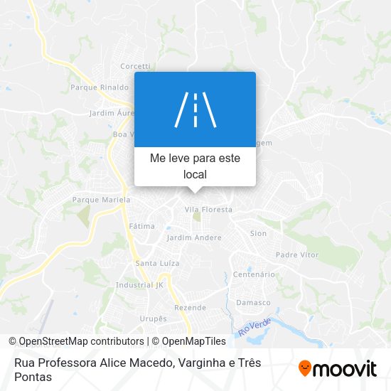 Rua Professora Alice Macedo mapa