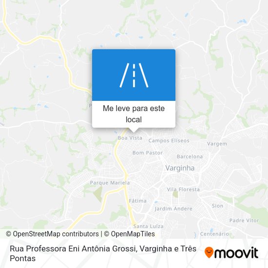 Rua Professora Eni Antônia Grossi mapa