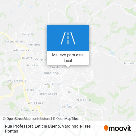 Rua Professora Letícia Bueno mapa