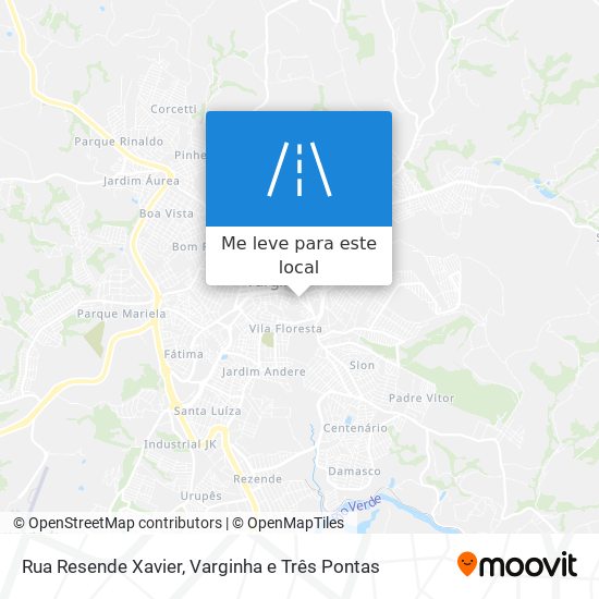 Rua Resende Xavier mapa