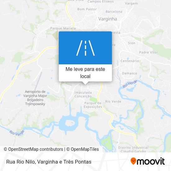 Rua Rio Nilo mapa