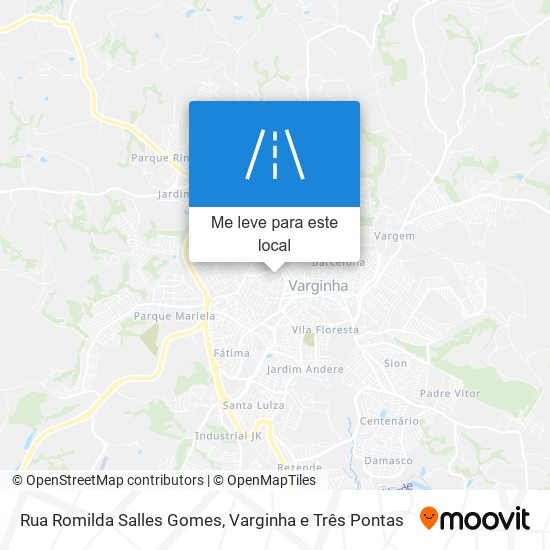 Rua Romilda Salles Gomes mapa