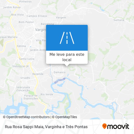 Rua Rosa Sappi Maia mapa