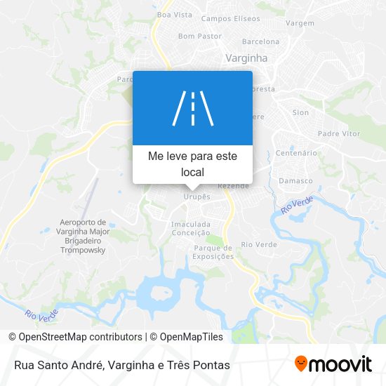 Rua Santo André mapa