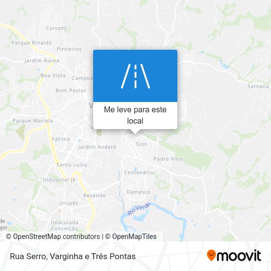 Rua Serro mapa