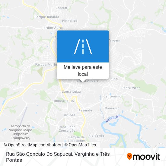 Rua São Goncalo Do Sapucaí mapa