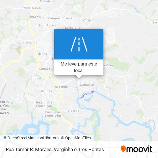 Rua Tamar R. Moraes mapa