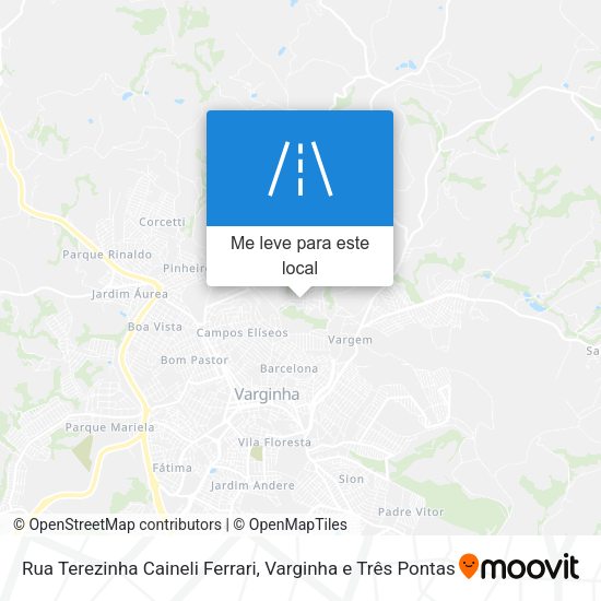 Rua Terezinha Caineli Ferrari mapa