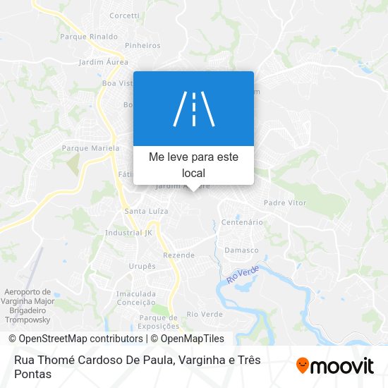 Rua Thomé Cardoso De Paula mapa