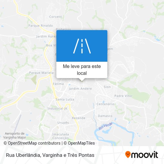 Rua Uberlândia mapa
