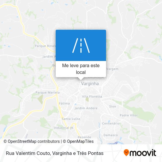 Rua Valentim Couto mapa