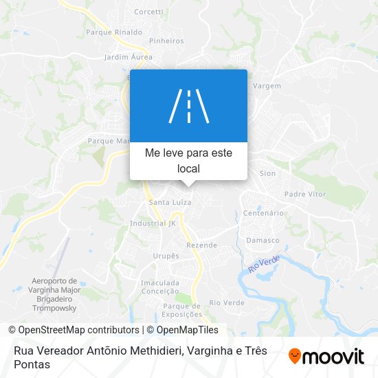 Rua Vereador Antõnio Methidieri mapa