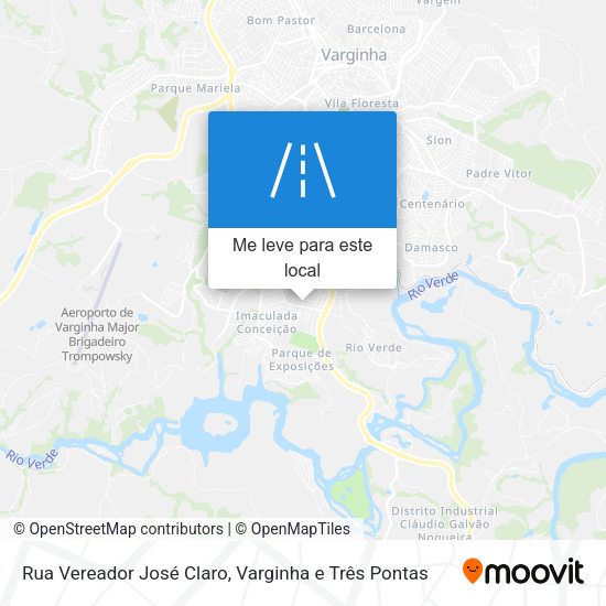 Rua Vereador José Claro mapa