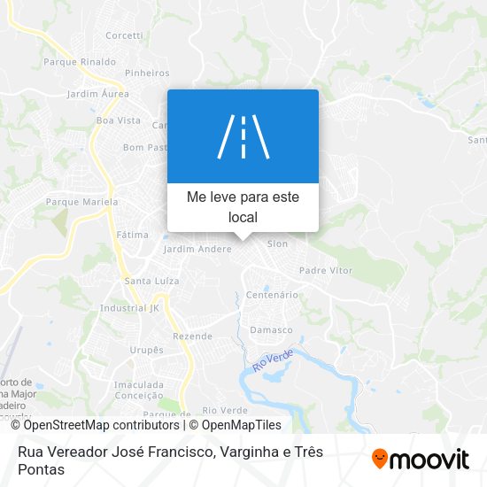 Rua Vereador José Francisco mapa