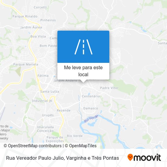 Rua Vereador Paulo Julio mapa